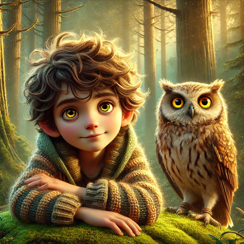 Journey Through the Enchanted Forest: Alex and Mr. Owl’s Adventure